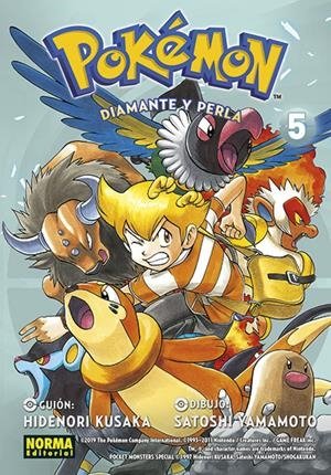 POKEMON 21 DIAMANTE Y PERLA 5, de HIDENORI KUSAKA | portada del libro