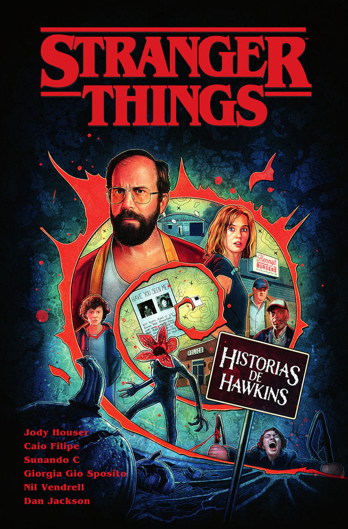 STRANGER THINGS. HISTORIAS DE HAWKINS, de JODY HOUSER#CAIO FILIPE | portada del libro