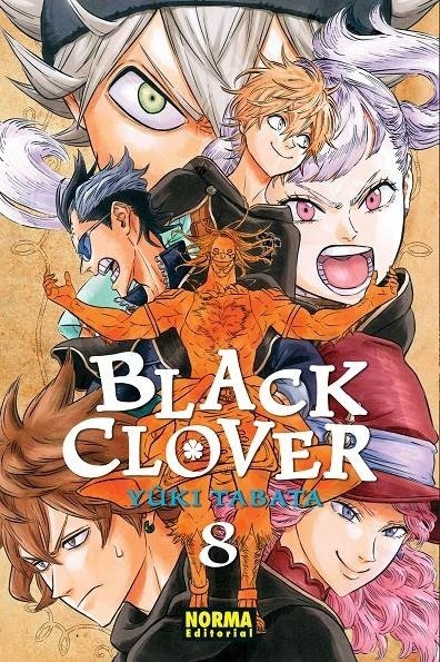 BLACK CLOVER 08 (NE), de YUKI TABATA | portada del libro