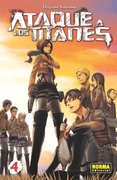 ATAQUE A LOS TITANES 04, de HAJIME ISAYAMA | portada del libro