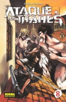ATAQUE A LOS TITANES 8, de HAJIME ISAYAMA | portada del libro