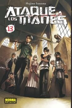 ATAQUE A LOS TITANES 13 (NUEVO PVP), de HAJIME ISAYAMA | portada del libro