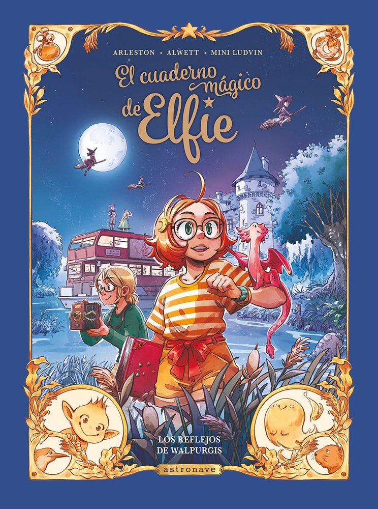 EL CUADERNO MAGICO DE ELFIE 05. LOS REFLEJOS DE WALPURGIS, de AUDREY ALWETT | portada del libro