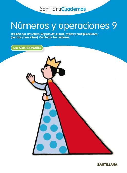NUMEROS Y OPERACIONES 9 SANTILLANA CUADERNOS, de Varios autores | portada del libro