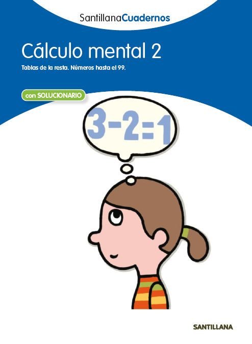 CÁLCULO MENTAL 2 SANTILLANA CUADERNOS, de Varios autores | portada del libro