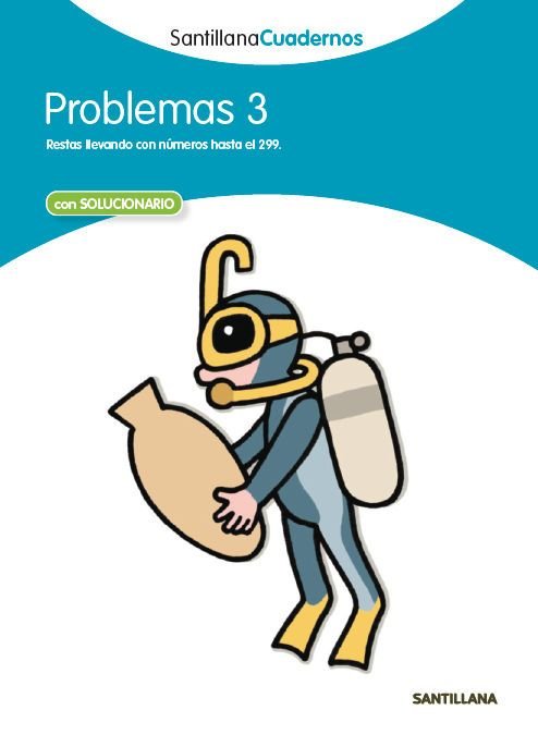 PROBLEMAS 3 SANTILLANA CUADERNOS, de Varios autores | portada del libro