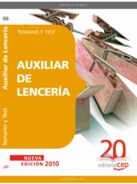 Auxiliar de Lencería. Temario y Test, de Sin datos | portada del libro