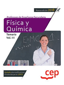 Cuerpo de Profesores de Enseñanza Secundaria. Física y Química. Temario Vol. III., de Varios autores | portada del libro