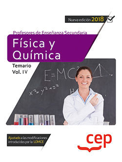 Cuerpo de Profesores de Enseñanza Secundaria. Física y Química. Temario Vol. IV., de Varios autores | portada del libro