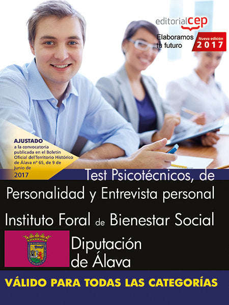 Instituto Foral de Bienestar Social. Diputación de Álava. Test Psicotécnicos, de Personalidad y Entr, de Editorial CEP | port