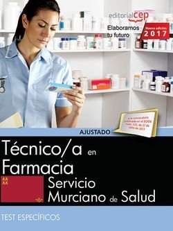 Técnico/a en Farmacia. Servicio Murciano de Salud. Test Específicos | portada del libro