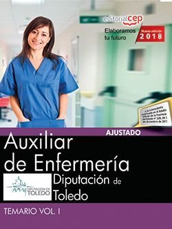 Auxiliar de Enfermería. Diputación de Toledo. Temario Vol. I., de AA.VV. | portada del libro