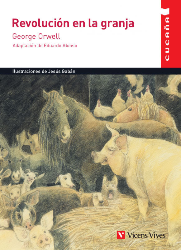 REVOLUCION EN LA GRANJA CUCAÑA, de G. ORWELL | portada del libro
