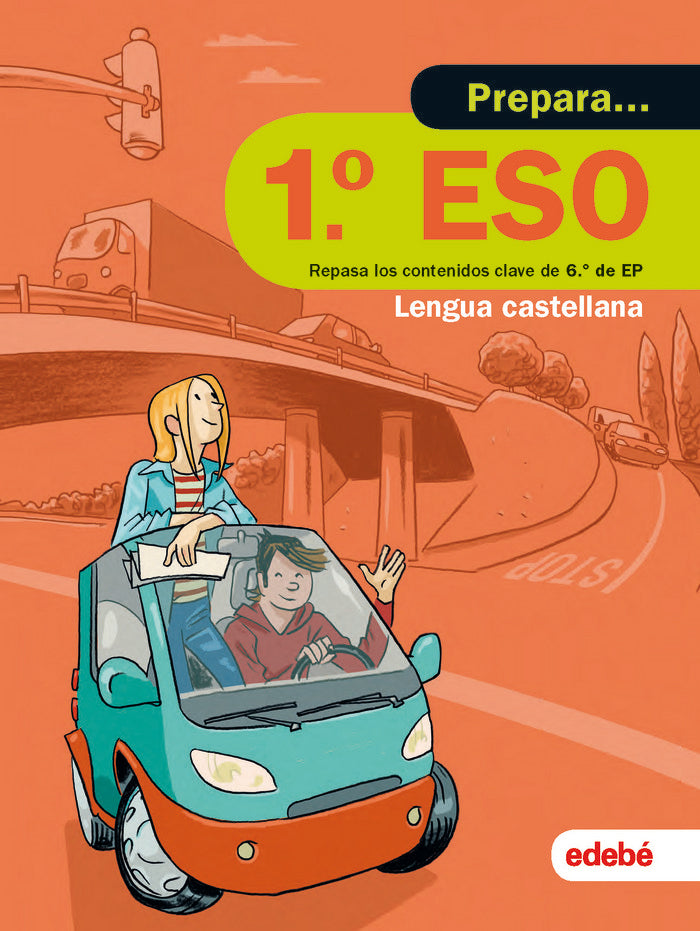 PREPARA LENGUA CASTELLANA 1.º ESO, de Edebé, Obra Colectiva | portada del libro