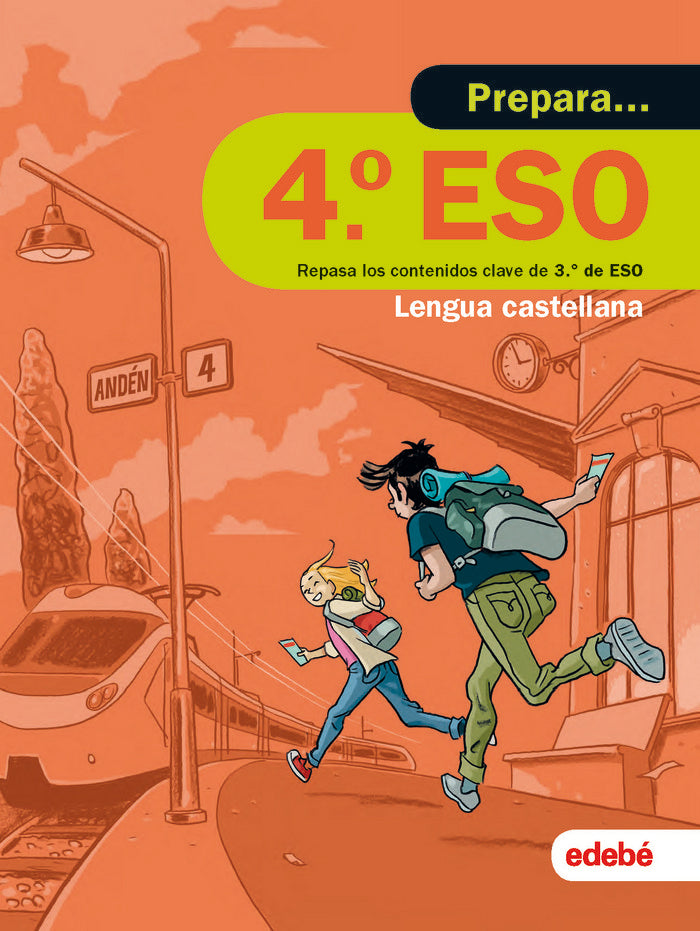 PREPARA LENGUA CASTELLANA 4.º ESO, de Edebé, Obra Colectiva | portada del libro