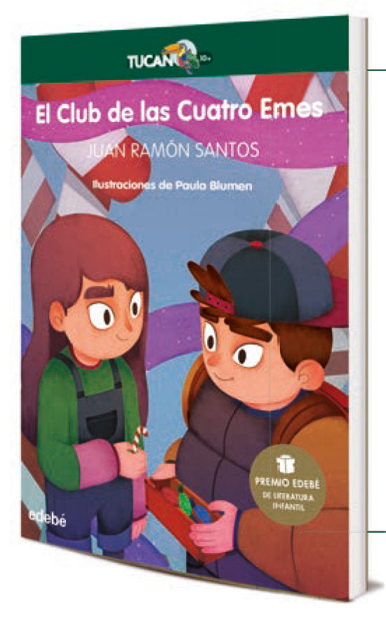 El Club de las Cuatro Emes (Premio EDEBÉ de Literatura Infantil 2021), de Santos Delgado, Juan Ramón | portada del libro