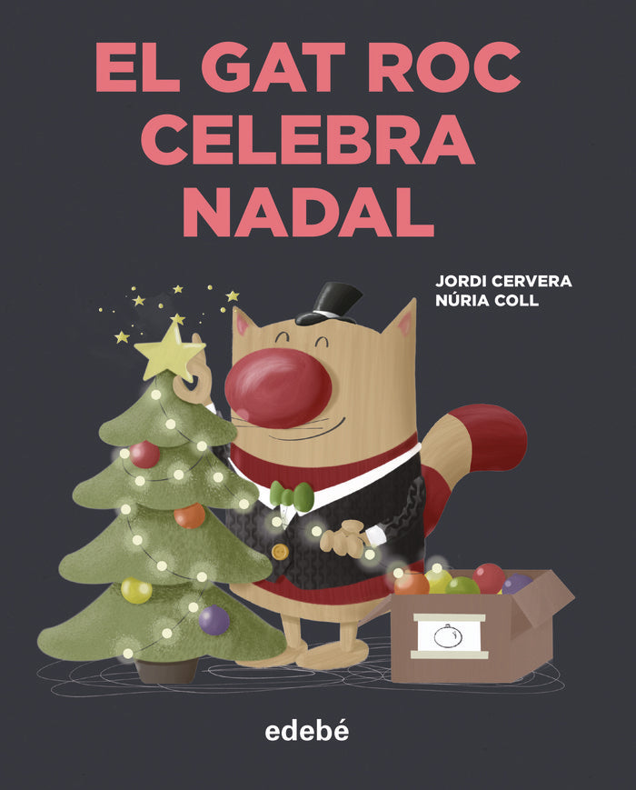 El gat Roc celebra Nadal, de JORDI CERVERA | portada del libro
