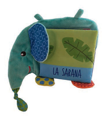 SILUETAS ELEFANTE Y SUS AMIGOS DE LA SABANA, de AA.VV. | portada del libro