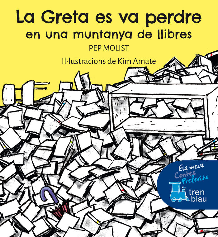 LA GRETA ES VA PERDRE en una muntanya de llibres, de MOLIST SADURNI, PEP | portada del libro