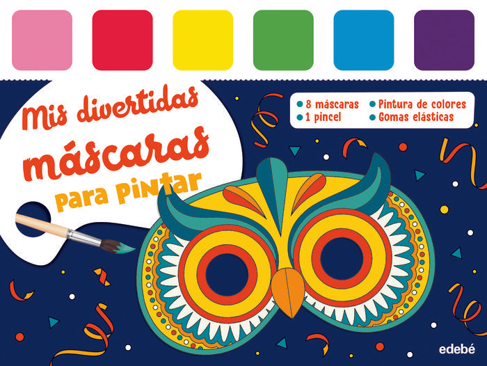 MIS DIVERTIDAS MASCARAS PARA PINTAR, de VARIOS AUTORES | portada del libro