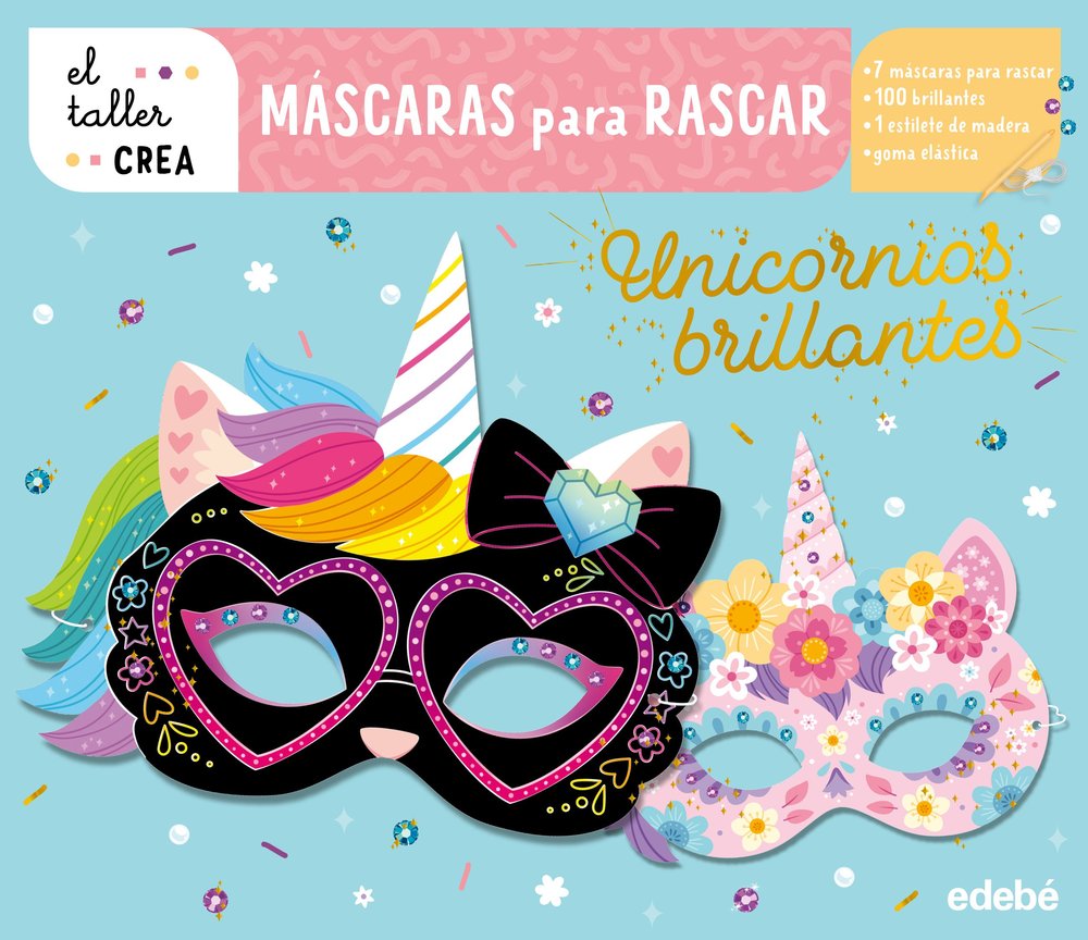 MASCARAS PARA RASCAR. UNICORNIOS, de VARIOS AUTORES | portada del libro