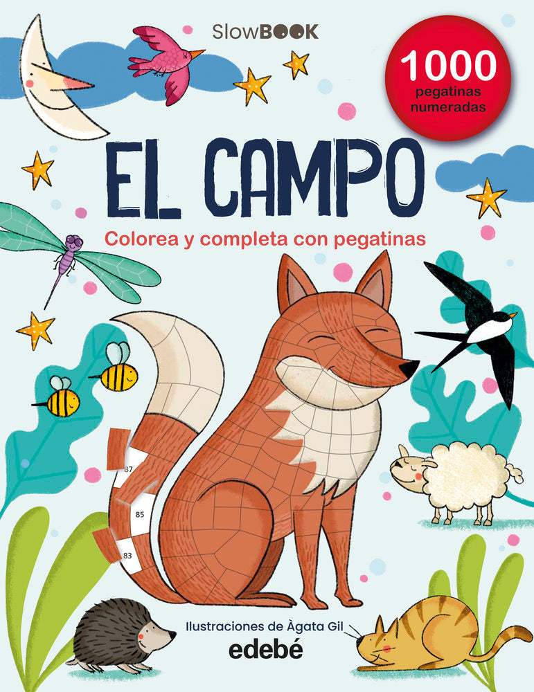 EN EL CAMPO (1000 PEGATINAS NUMERADAS) - SLOWBOOK, de GIL, AGATA | portada del libro