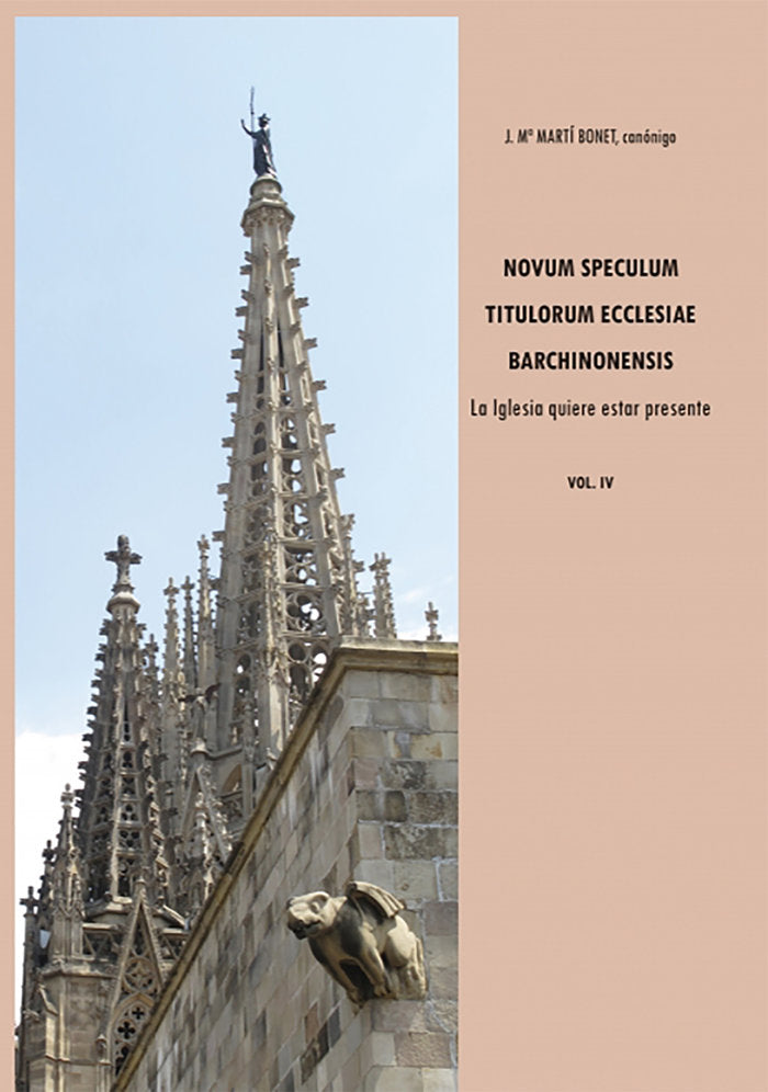 Novum Speculum Titulorum Ecclesiae Bachinonensis Vol. IV La, de Martí Bonet, J. Mª | portada del libro