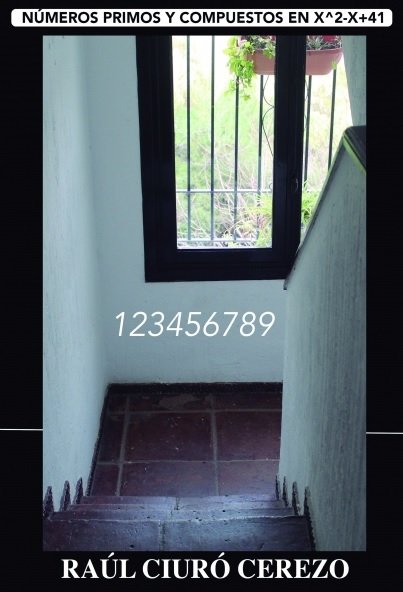 NÚmeros primos y compuestos en x^2-x+41, de Ciuró Cerezo | portada del libro