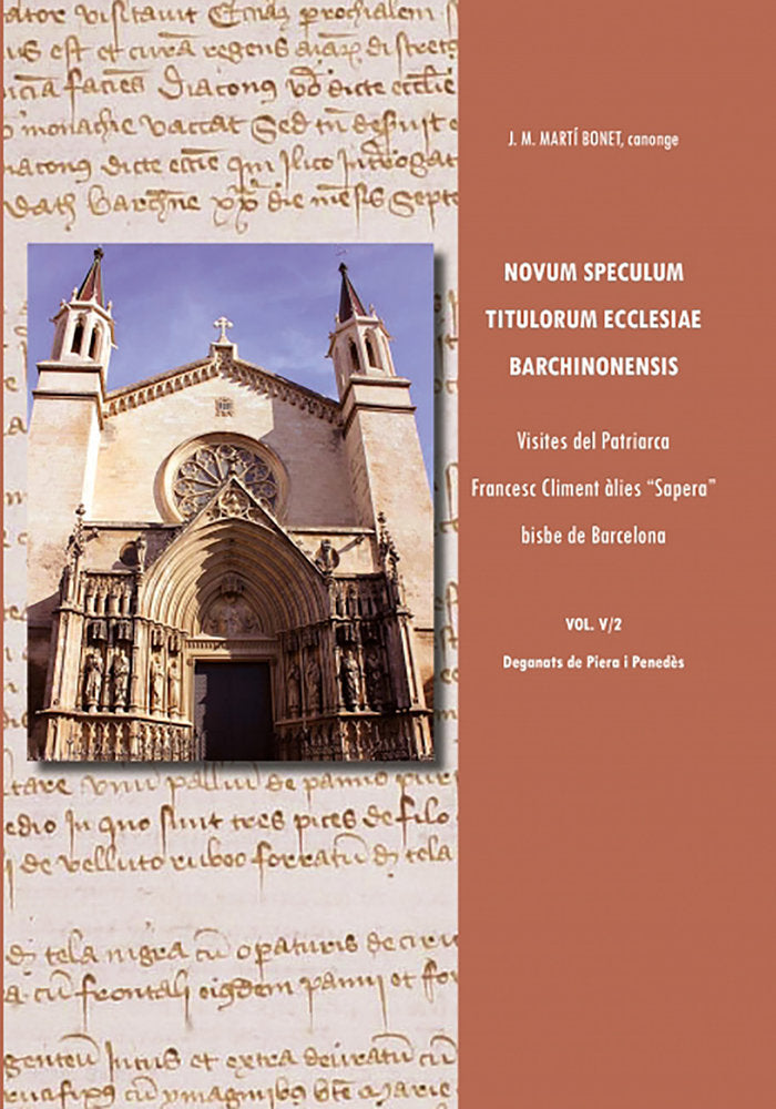 Novum Speculum Titulorum Ecclesiae Barchinonensis vol. V/2 V, de Martí Bonet, Jose Maria | portada del libro