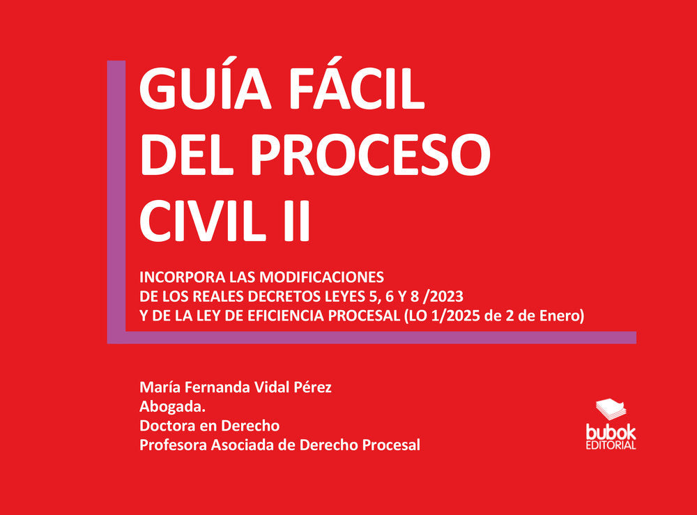 Guía fácil de Proceso Civil II, de Vidal, María Fernanda | portada del libro