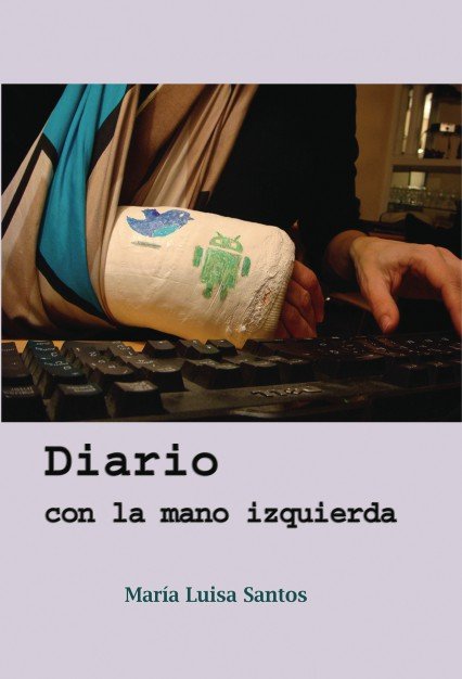 Diario con la mano izquierda, de Santos Luisa, María | portada del libro