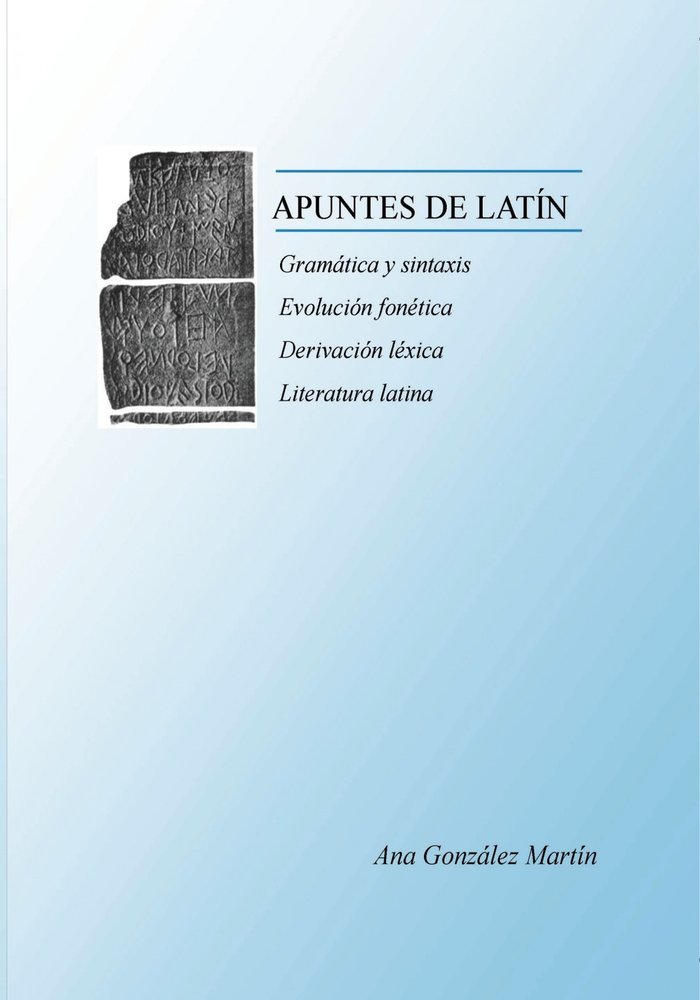 APUNTES DE LATÍN, de Martín González, Ana | portada del libro