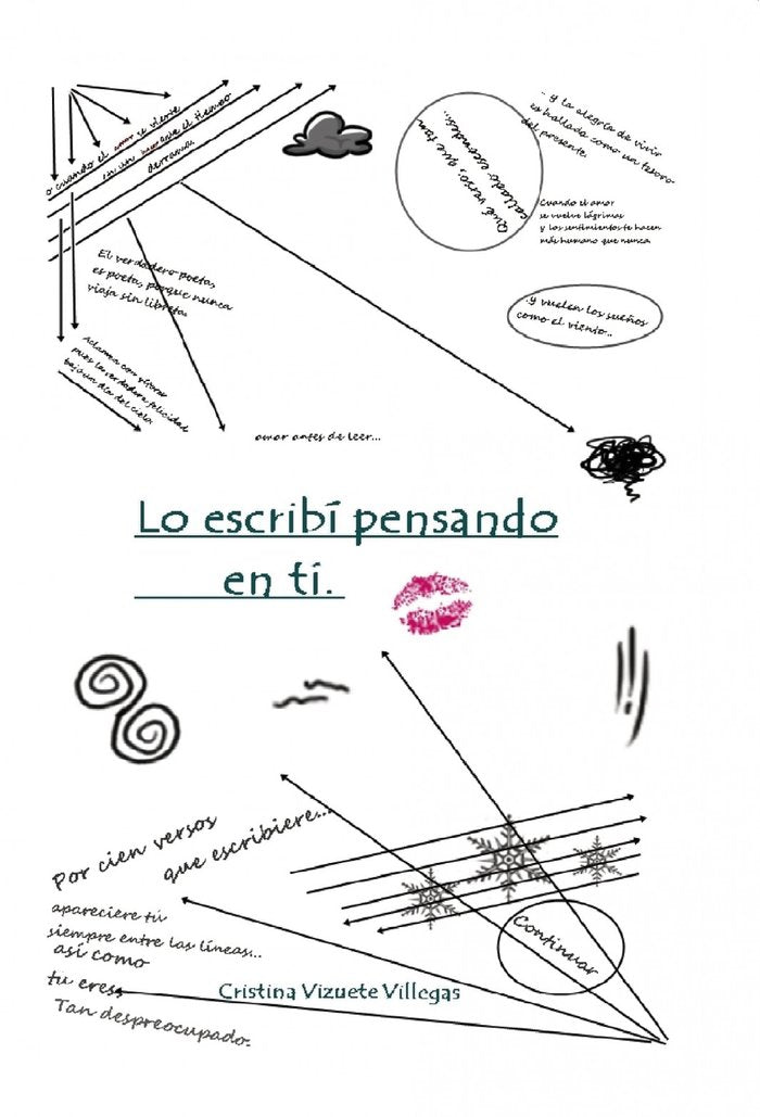 LO ESCRIBI PENSANDO EN TI, de CRISTINA VIZUETE VILLEGAS | portada del libro