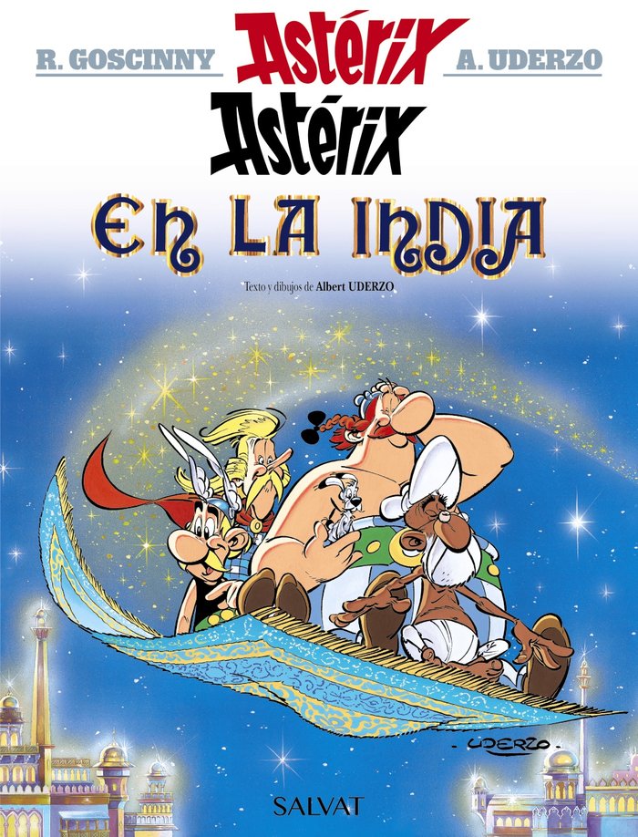 Astérix en la India, de Uderzo, Albert | portada del libro