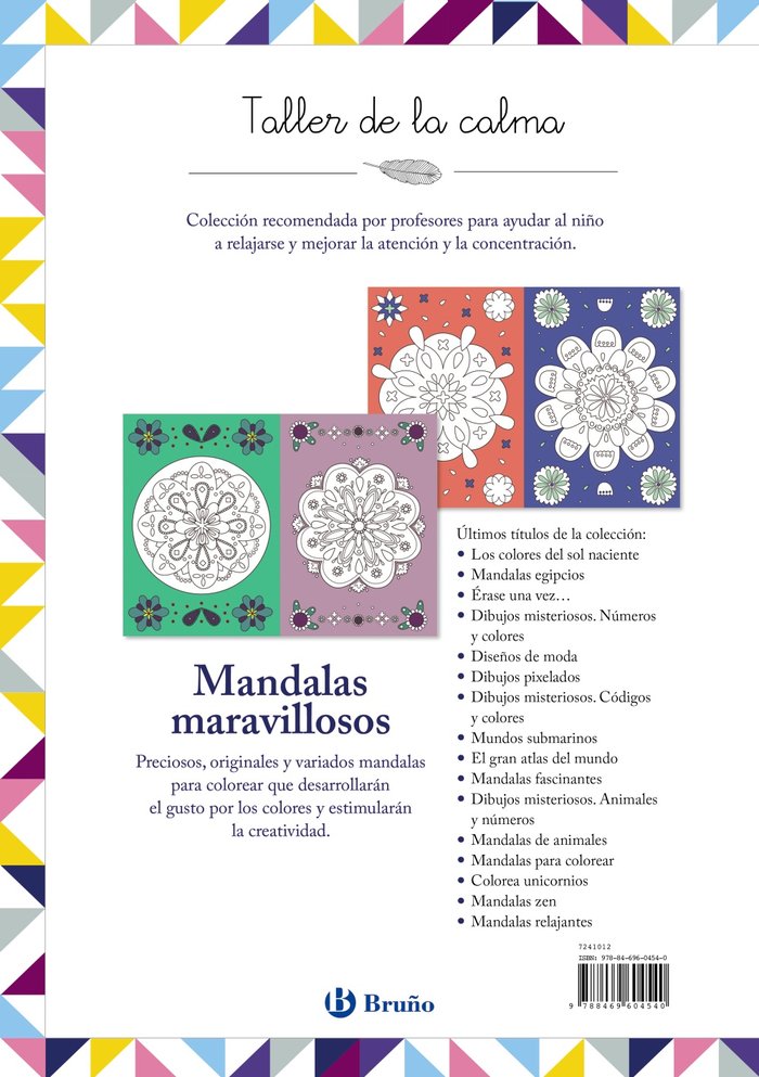 Taller de la calma. Mandalas maravillosos, de Varios Autores | portada del libro