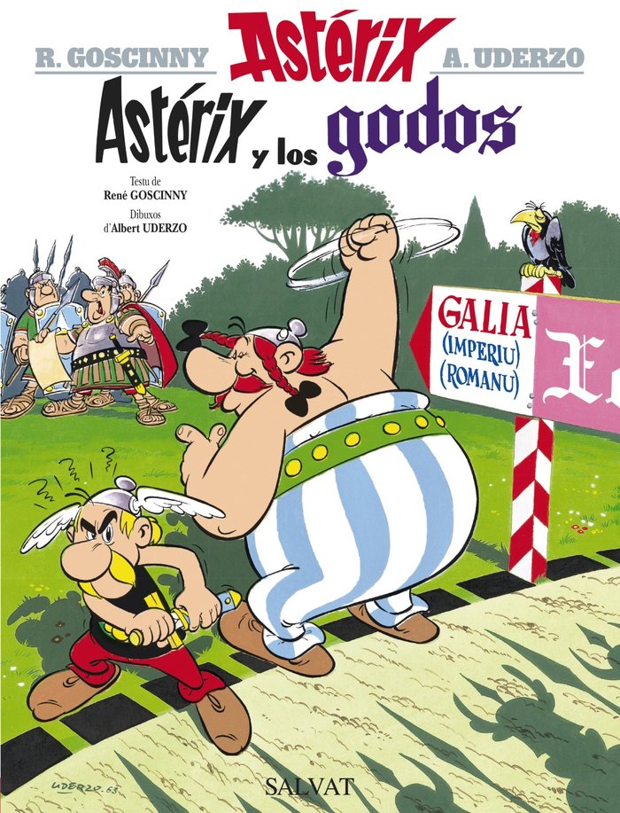 ASTERIX Y LOS GODOS (ASTURIANO), de GOSCINNY | portada del libro