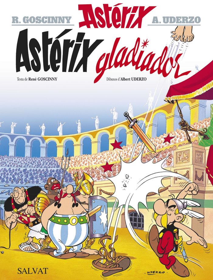 ASTERIX GLADIADOR (EDICION EN ASTURIANO), de GOSCINNY | portada del libro
