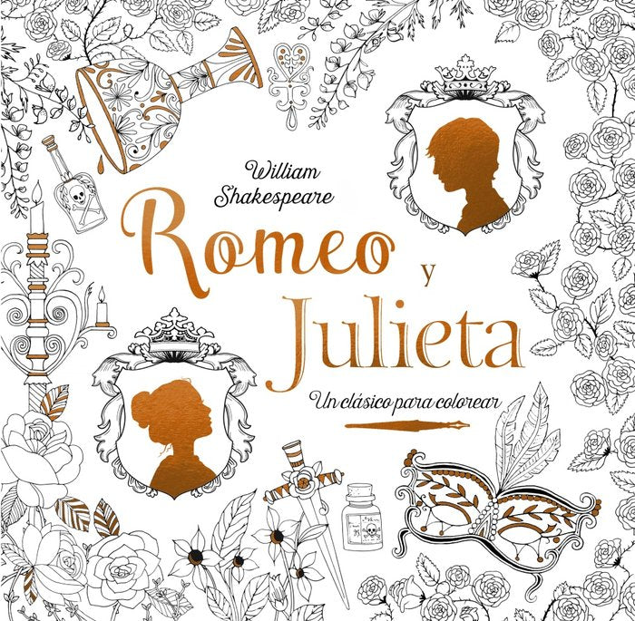 Clásicos para colorear. Romeo y Julieta, de Shakespeare, William | portada del libro