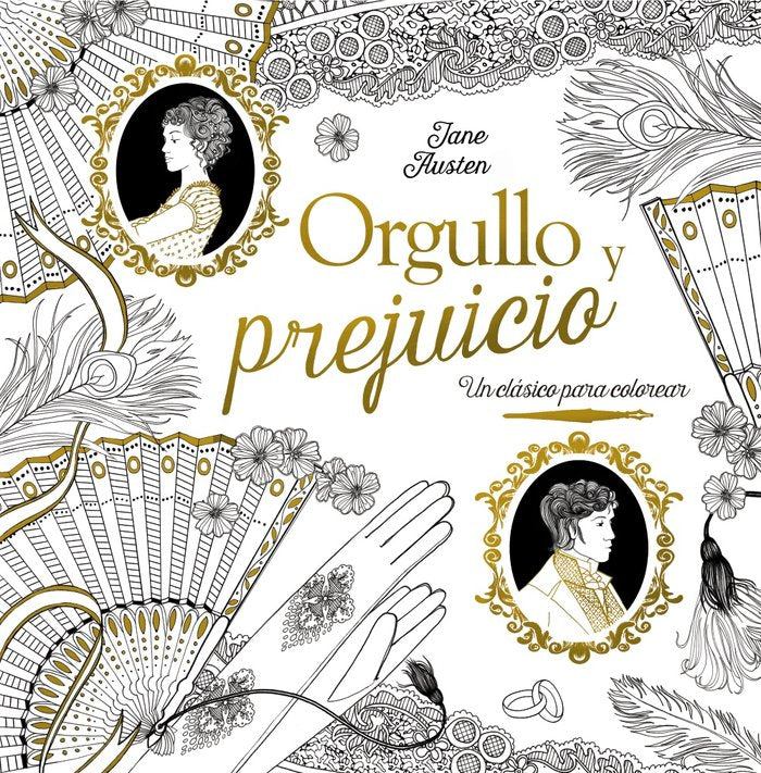 Clásicos para colorear. Orgullo y prejuicio, de Austen, Jane | portada del libro