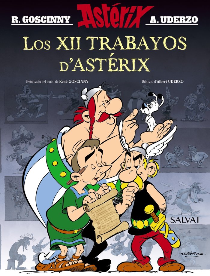 LOS XII TRABAYOS D'ASTERIX, de GOSCINNY, RENé | portada del libro