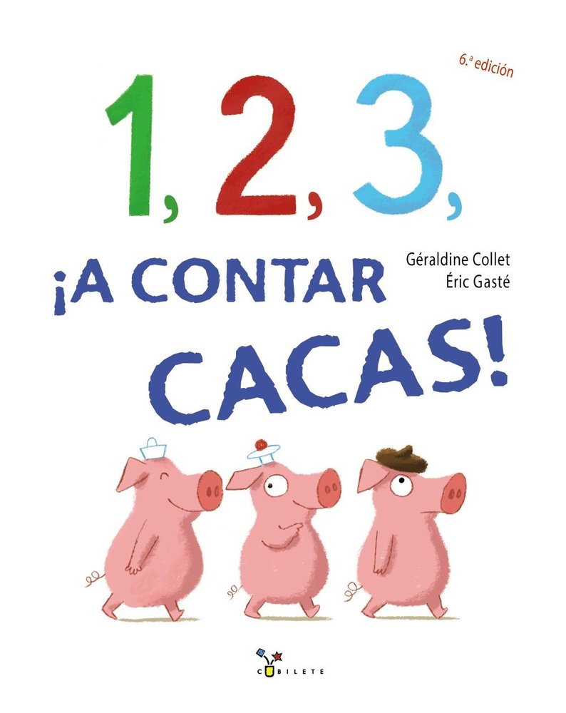 1, 2, 3, ¡a contar cacas!, de Collet, Géraldine | portada del libro