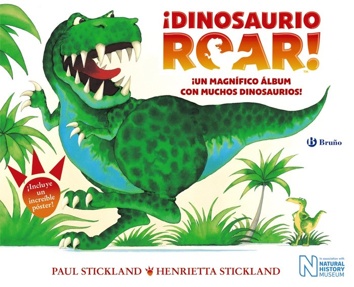 ¡Dinosaurio Roar!, de Stickland, Henrietta | portada del libro