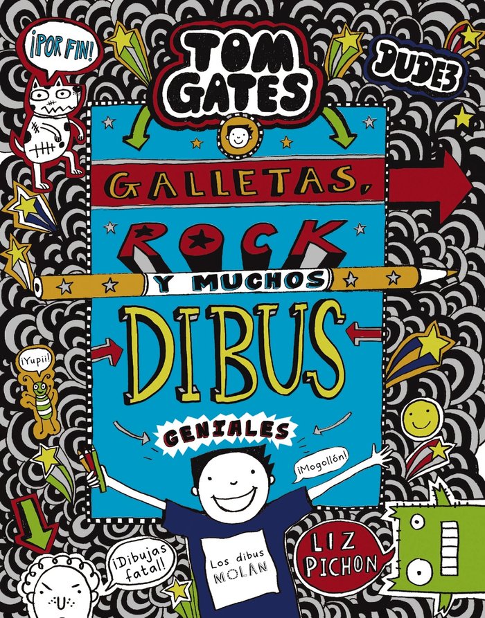 Tom Gates: Galletas, rock y muchos dibus geniales, de Pichon, Liz | portada del libro
