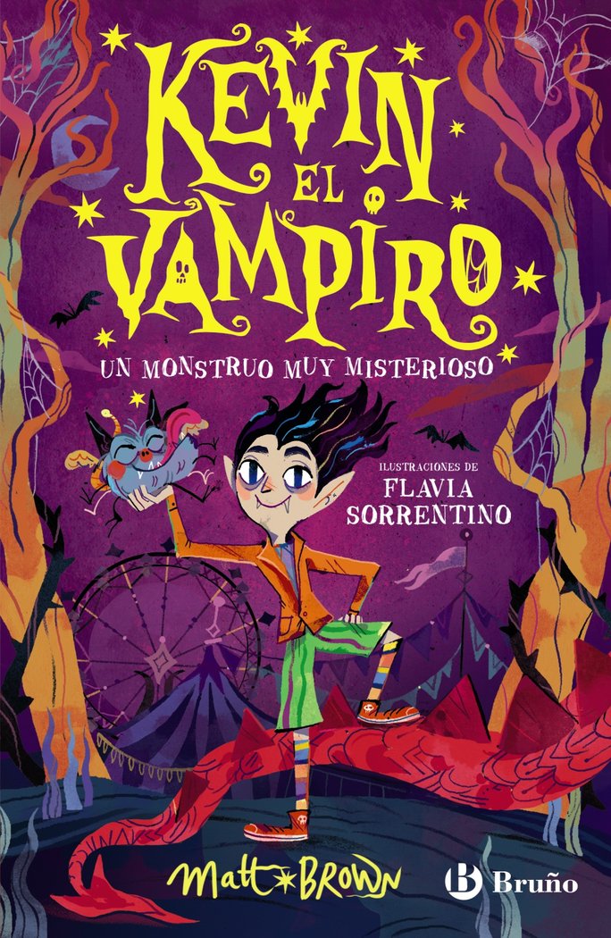 KEVIN EL VAMPIRO 1 UN MONSTRUO MUY MISTERIOSO, de BROWN, MATT | portada del libro