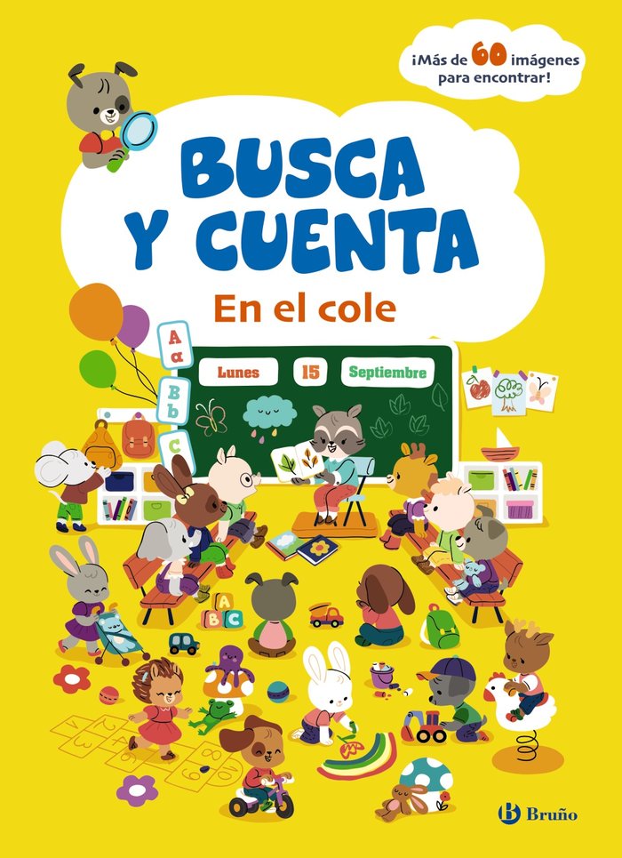 BUSCA Y CUENTA EN EL COLE, de VARIOS AUTORES | portada del libro