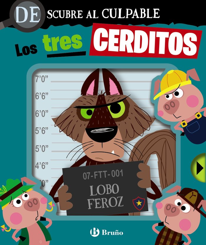 DESCUBRE AL CULPABLE LOS TRES CERDITOS, de VARIOS AUTORES | portada del libro