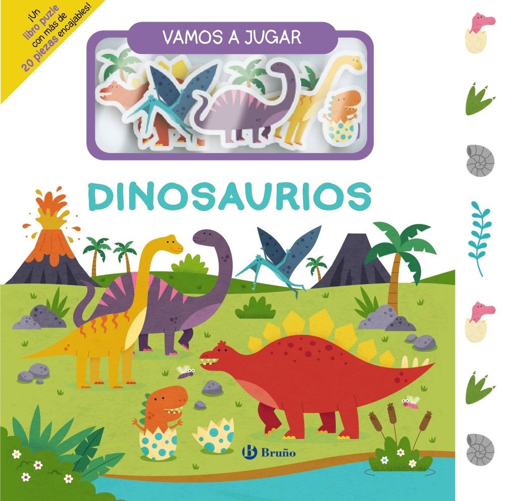 VAMOS A JUGAR DINOSAURIOS, de VARIOS AUTORES | portada del libro