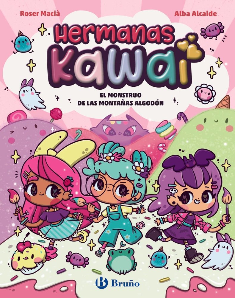 HERMANAS KAWAI 2 EL MONSTRUO DE LAS MONTAÑAS ALGODON, de MACI·, ROSER | portada del libro