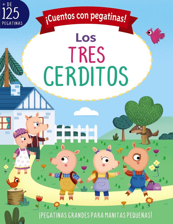 ¡CUENTOS CON PEGATINAS! LOS TRES CERDITOS, de MUNRO SMITH, EMMA | portada del libro