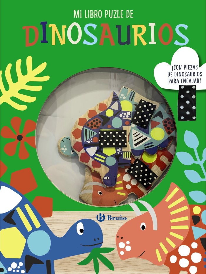 MI LIBRO PUZLE DE DINOSAURIOS, de VARIOS AUTORES | portada del libro